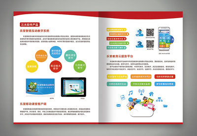 教育企業(yè)宣傳彩頁設(shè)計(jì) 4P